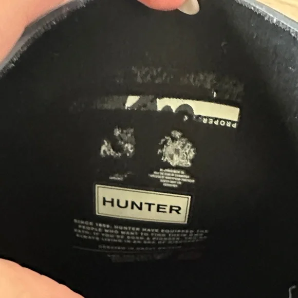 Hunter Glossy Black Rain Boots - Picture 7 of 10